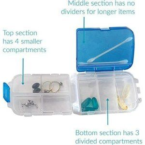 Brighter Days Trifold Pill Storage Travel Box Container jewelry Rings Earrings